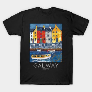 A Pop Art Travel Print of Galway - Ireland T-Shirt